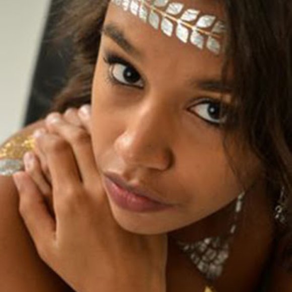 3 sheets Golden Silver Temporary Tattoo - Picture 11 of 15